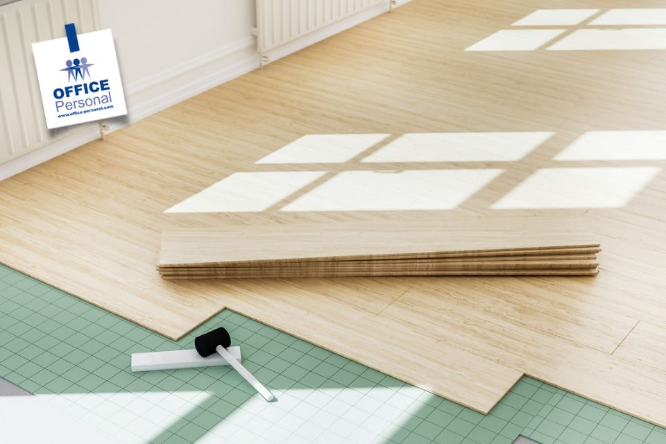 Bodenleger, Fußboden, Laminat, Handwerk, Werkzeug