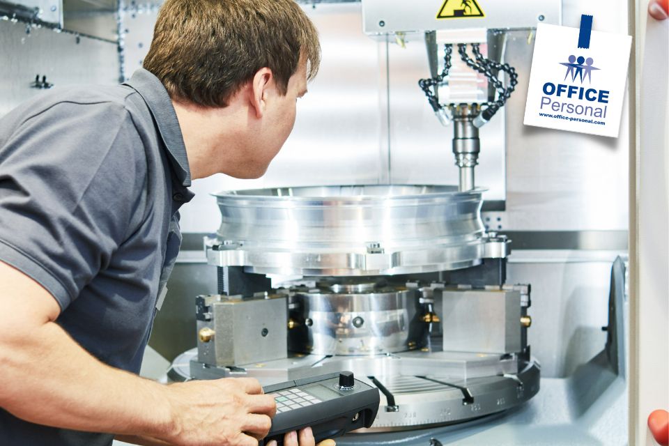 CNC-Maschinenbediener, Drehen, Fräsen, Zerspaner, Mann