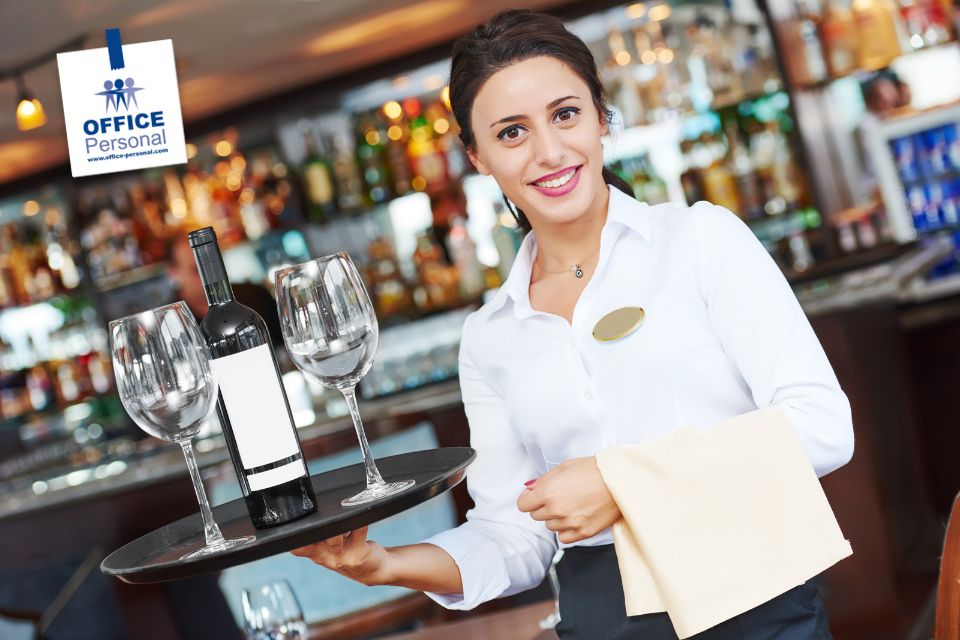 Gastronomie-Service, Kellnerin, Bar, servieren