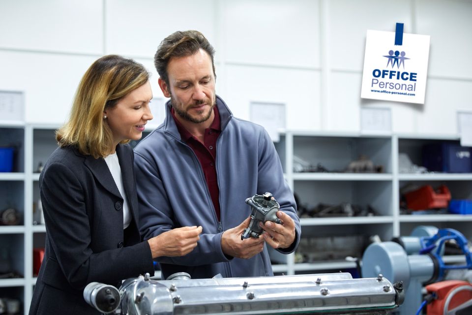 Qualitätstechniker, Qualitätskontrolle, Prüfer, Mann, Frau