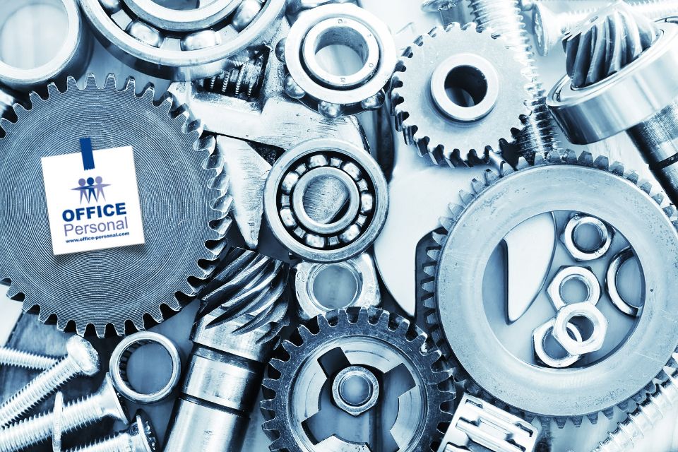 Industriemechaniker, Zahnräder, Produktion, Metallbau