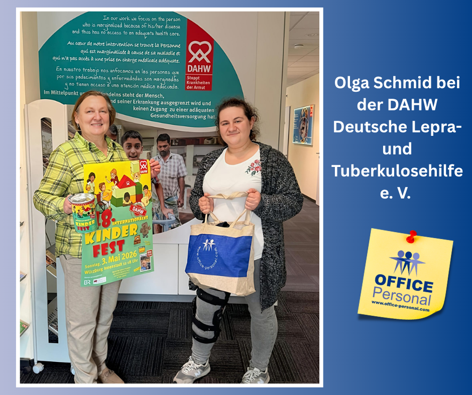 Besuch bei der DAHW & Unterst&uuml;tzung f&uuml;r die Tombola