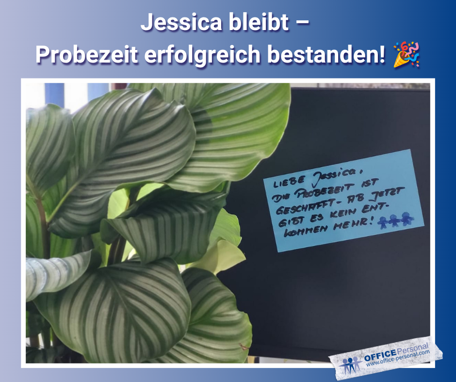 Probezeit bestanden Probezeit bestanden